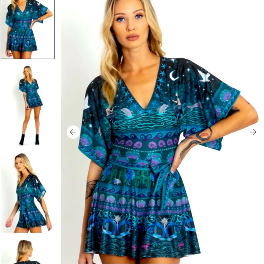 Ocean Magic Slinky Playsuit XS NWT